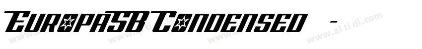 EuropaSB Condensed 语字体转换